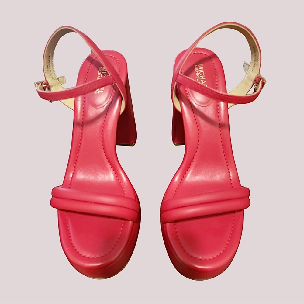 Michael Kors Laci Ankle Strap Platform Sandal Heels